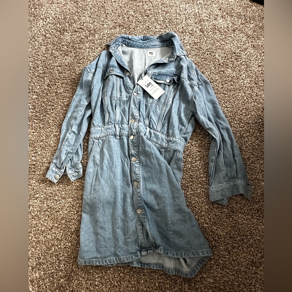 NWT H&M x Lee Denim Shirt Dress